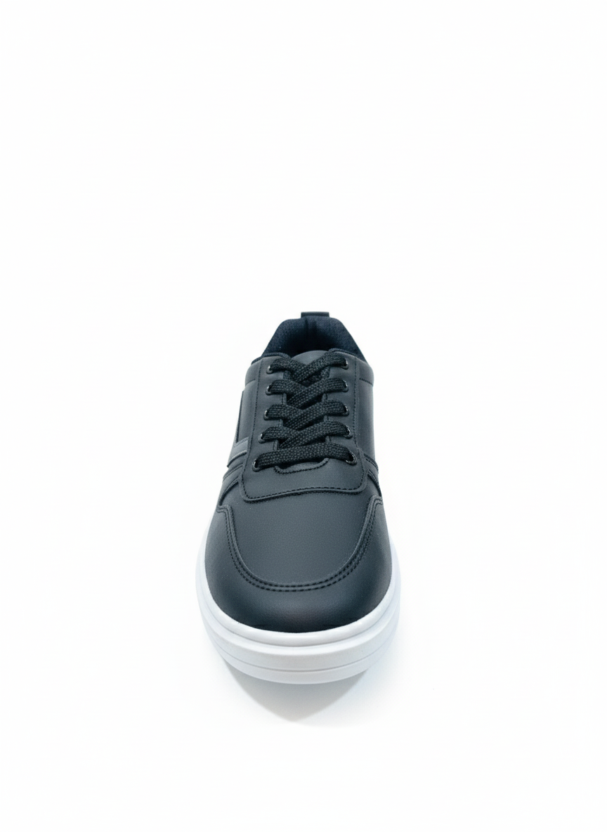 Men's casual sneaker black color with white sole